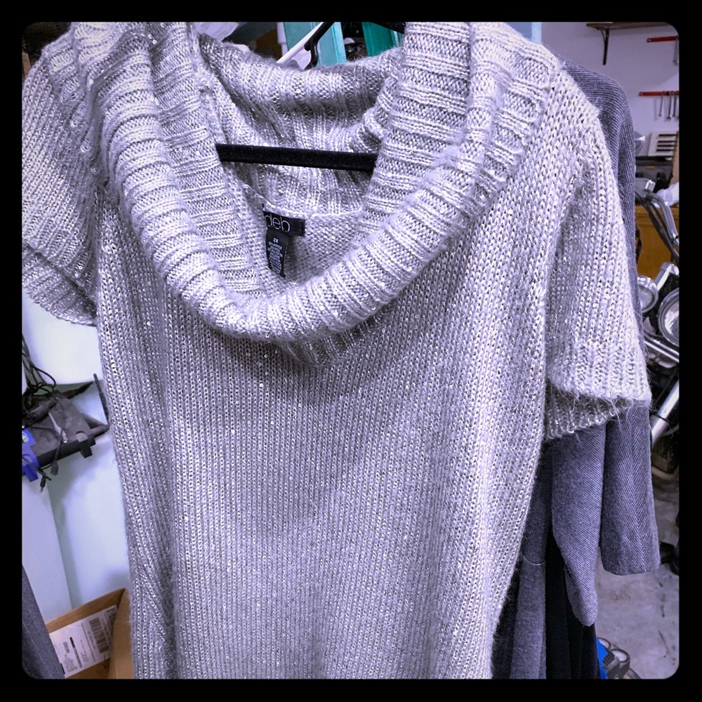Gray tunic dress